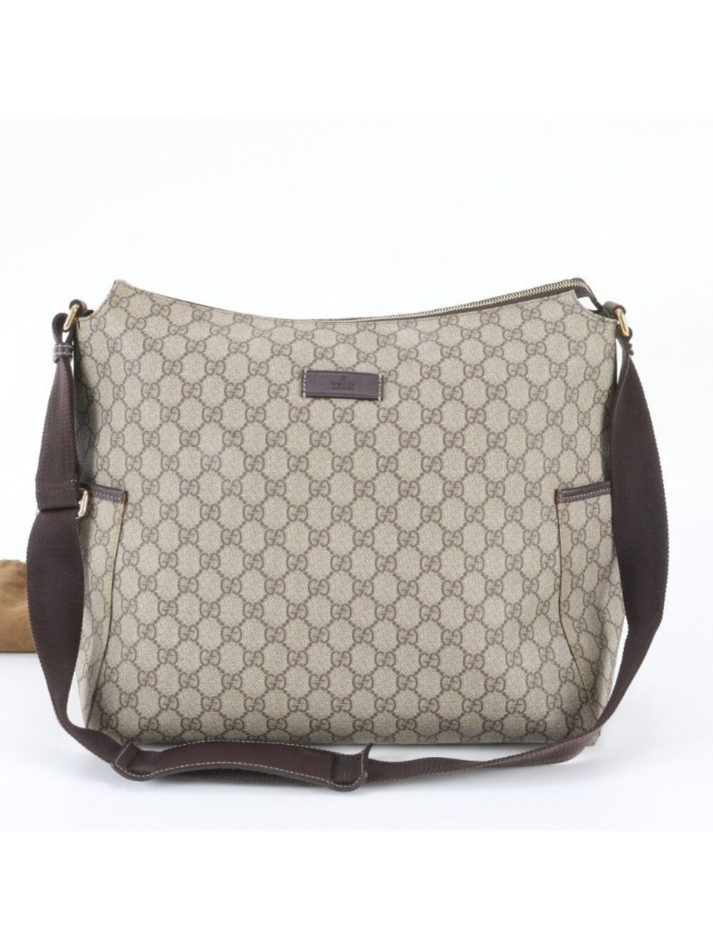 Gucci GG Supreme Leather Shoulder Bag Crossbody Messenger Business